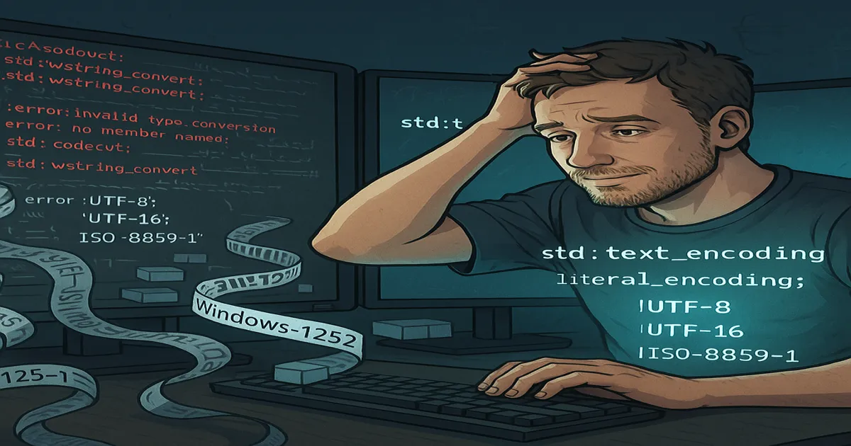 Featured image for article: Decent Character Encoding in C++26